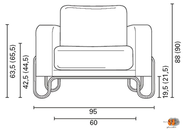 Easy chair Gispen AD F